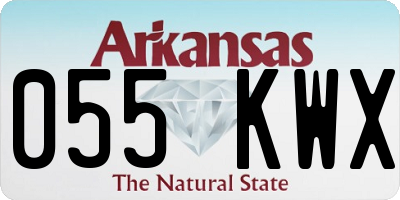 AR license plate 055KWX