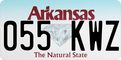 AR license plate 055KWZ