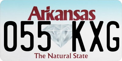 AR license plate 055KXG