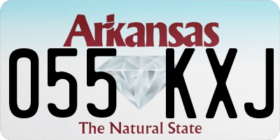 AR license plate 055KXJ