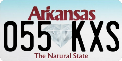 AR license plate 055KXS
