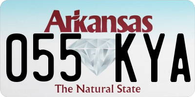 AR license plate 055KYA