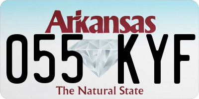 AR license plate 055KYF