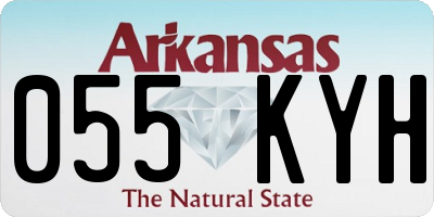 AR license plate 055KYH