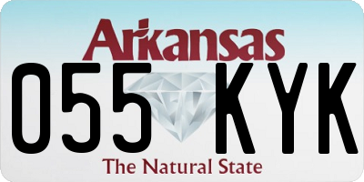 AR license plate 055KYK
