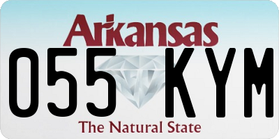 AR license plate 055KYM