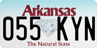 AR license plate 055KYN