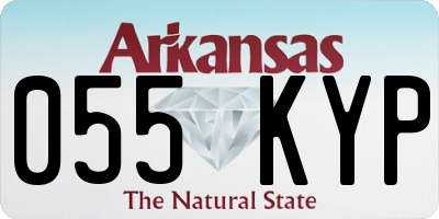 AR license plate 055KYP