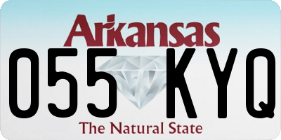 AR license plate 055KYQ