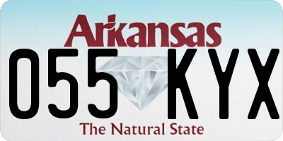 AR license plate 055KYX