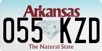 AR license plate 055KZD