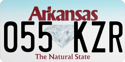 AR license plate 055KZR
