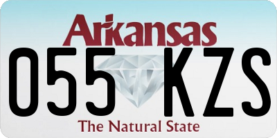 AR license plate 055KZS