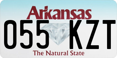 AR license plate 055KZT