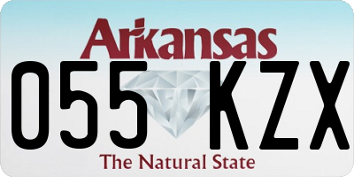 AR license plate 055KZX
