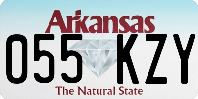AR license plate 055KZY