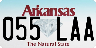 AR license plate 055LAA