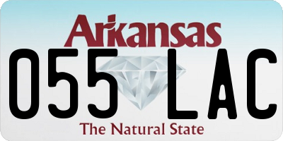 AR license plate 055LAC