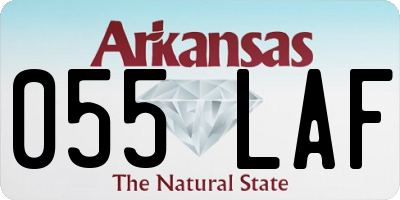 AR license plate 055LAF