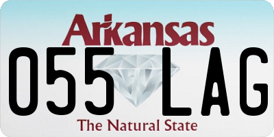 AR license plate 055LAG