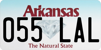 AR license plate 055LAL