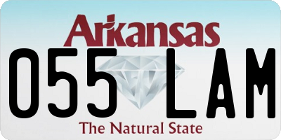 AR license plate 055LAM