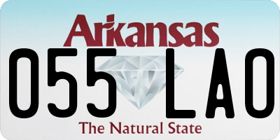AR license plate 055LAO