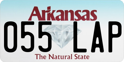 AR license plate 055LAP