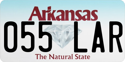 AR license plate 055LAR