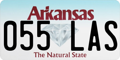 AR license plate 055LAS