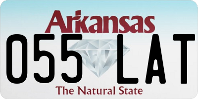 AR license plate 055LAT