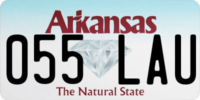 AR license plate 055LAU