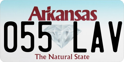 AR license plate 055LAV