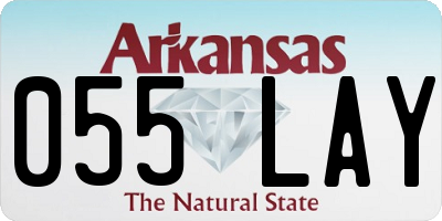 AR license plate 055LAY