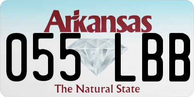 AR license plate 055LBB