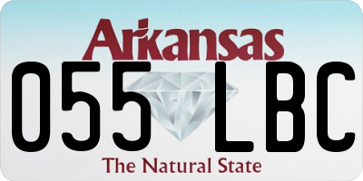 AR license plate 055LBC