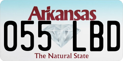 AR license plate 055LBD