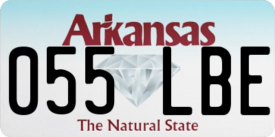 AR license plate 055LBE