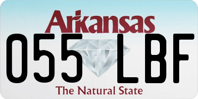 AR license plate 055LBF