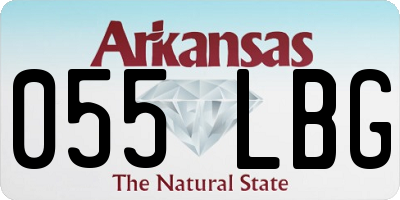 AR license plate 055LBG
