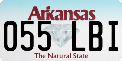 AR license plate 055LBI