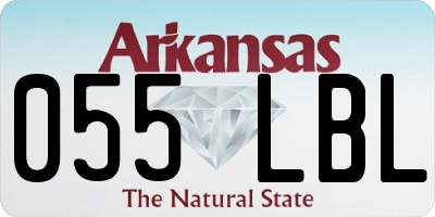 AR license plate 055LBL