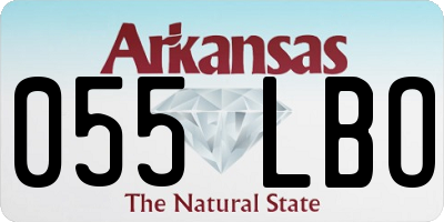 AR license plate 055LBO