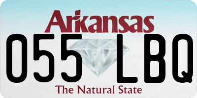 AR license plate 055LBQ
