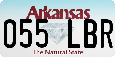 AR license plate 055LBR