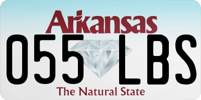 AR license plate 055LBS