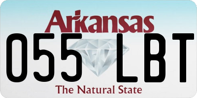 AR license plate 055LBT