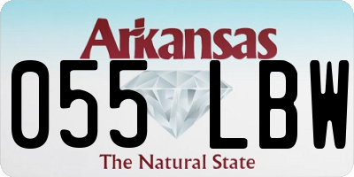 AR license plate 055LBW