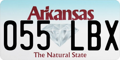 AR license plate 055LBX