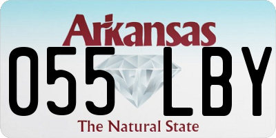 AR license plate 055LBY